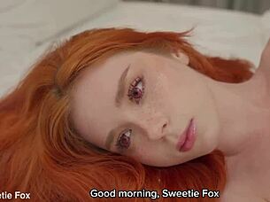 Big black mirror play with sweetie fox