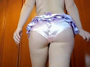 walking in cute panties and farting on camera