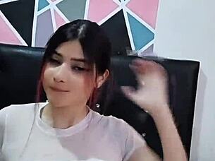 latina actress gives great blowjob to her partner