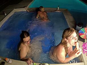 hot tub orgy with deliah grace