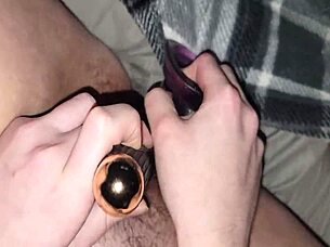 Mature Amateur Cums Wildly From Dildo Play