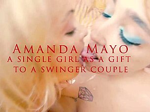single girl becomes a gift for a swinger couple