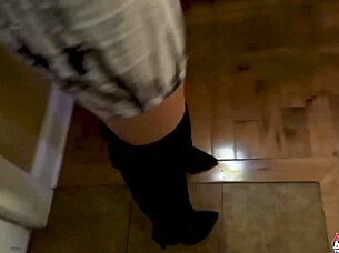 Tattooed curvy brunette kylie passionate blowjob to get pounded