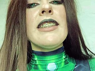 Femdom dominatrix caught you and used strapon on ass