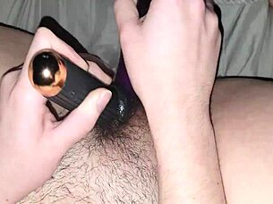 Mature Amateur Cums Wildly From Dildo Play