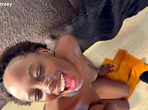 hot anal with ebony girl and facial