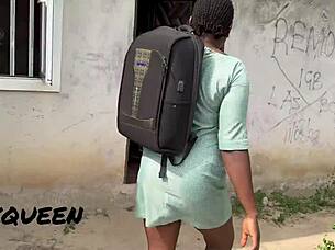 School boarder sneaks out for a quickie with boyfriend
