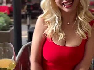 catching up with blonde beauty vera jarw in budapest