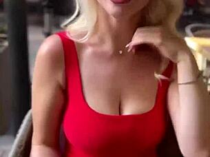 catching up with blonde beauty vera jarw in budapest