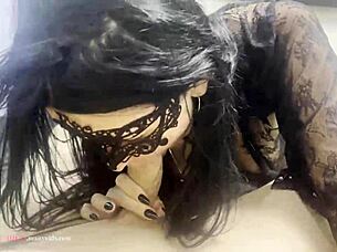 Teen plays with cock pov