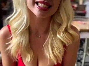 catching up with blonde beauty vera jarw in budapest
