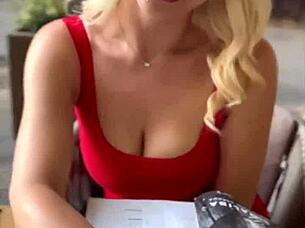 catching up with blonde beauty vera jarw in budapest