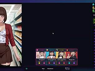Risky stream hentai game ep 4 public fuck at the supermarket