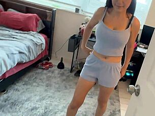 Caught watching big titties getting dressed