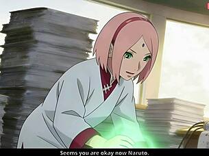 naruto fucks sarada with sakura watching hentai