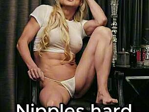 Nipples hard oiled up pussy wet and ready