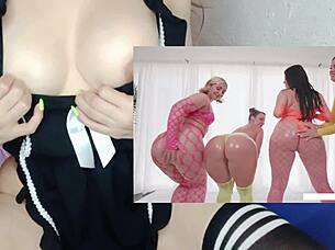 4 Culonas Masturbandose Hasta Correrse Juntas