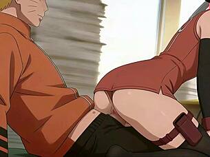 naruto fucks sarada with sakura watching hentai