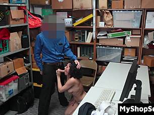 Caught shoplifter faces strict office questioning