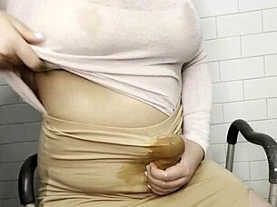 Wow BBW Trans Girl Masturbates Huge Natural Boobs In Extreme Fetish