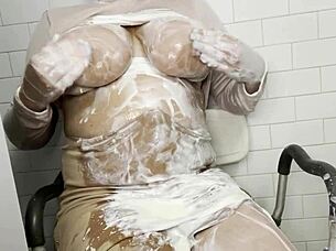Wow BBW Trans Girl Masturbates Huge Natural Boobs In Extreme Fetish