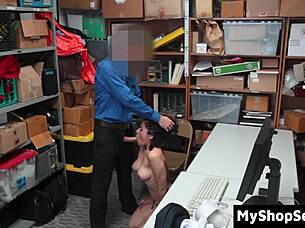 Caught shoplifter faces strict office questioning