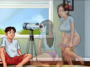 Curvy dating game shows big tits and femdom