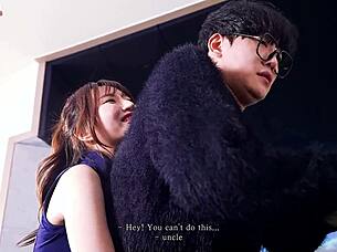 Korea - a 23-year-old female college student pays back a favor with her body