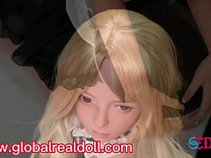 Realistic silicone sex doll measures 161cm with summer look