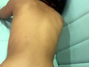 Petite girl takes black cock and gets covered in cum