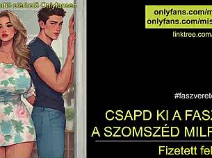 Hungarian milf gives jerk off instructions in roleplay scene