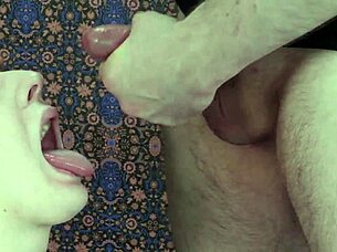 hot blond submissive teen plays with facefucking and messy submission games