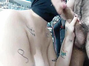 Argentinian Babe Sucks Thick Long Cock