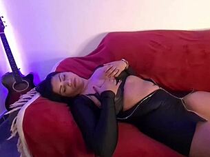 nicoly gives a sloppy spit covered handjob and makes you cum hard