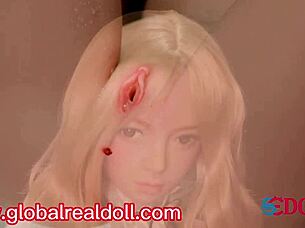 Realistic silicone sex doll measures 161cm with summer look