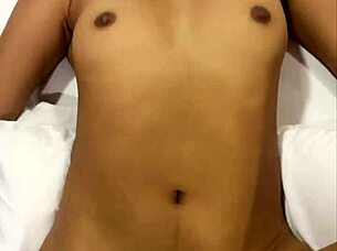Petite girl takes black cock and gets covered in cum