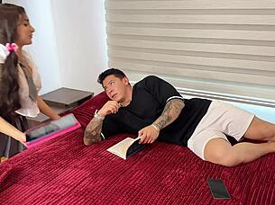 no panties as a friend helps with my work