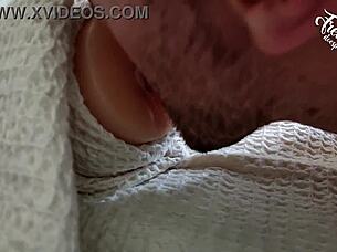 daddy whispers dirty talk while eating you out