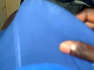 Thug bbc caught jerking off in mall washroom