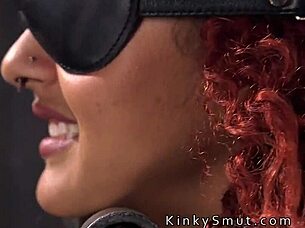 Two redhead slaved fucked in bondage