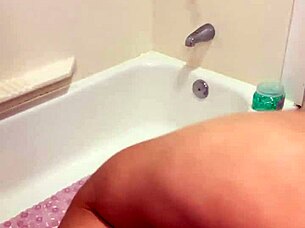 skinny babe skips study to masturbate hard
