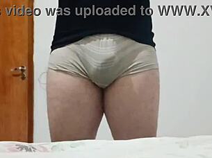 femboy shows off on webcam for fun