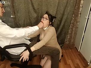 my submissive pregnant wife on a leash sucks my fingers