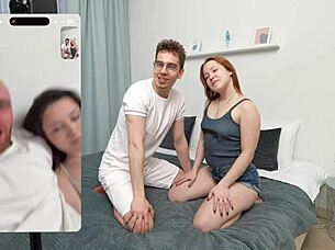 friends start zoom call ends with massive group sex live stream