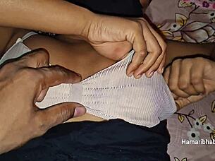 indian couple enjoys homemade sex on camera