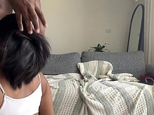 amateur couple films blowjob and facial cumshot