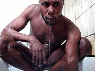 Taking it from toilet to bedroom so masturbated