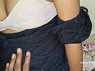 indian couple enjoys homemade sex on camera
