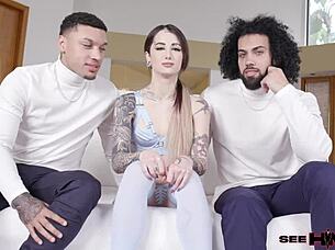 ripped james angel and air thugger rough sex with valerica steele