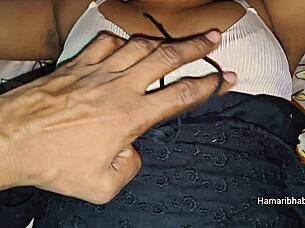 indian couple enjoys homemade sex on camera
